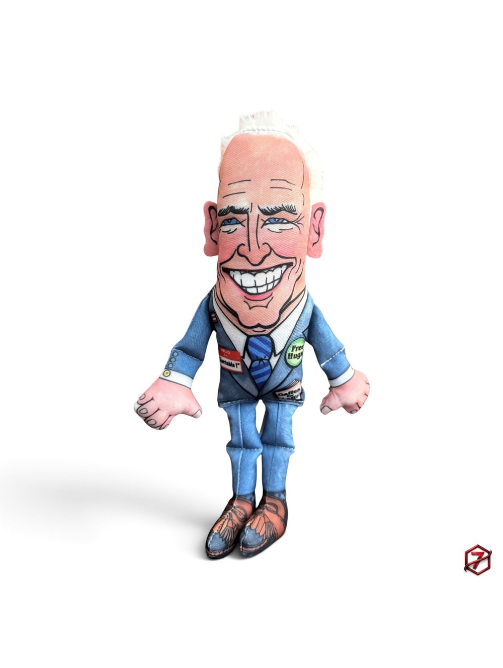 Fuzzu Malarkey Joe Biden Political Parody Plush Squeaky Dog Toy 12 Inch